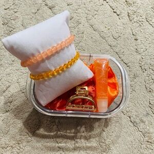 Orange Luxe Mini Accessories Gift Box